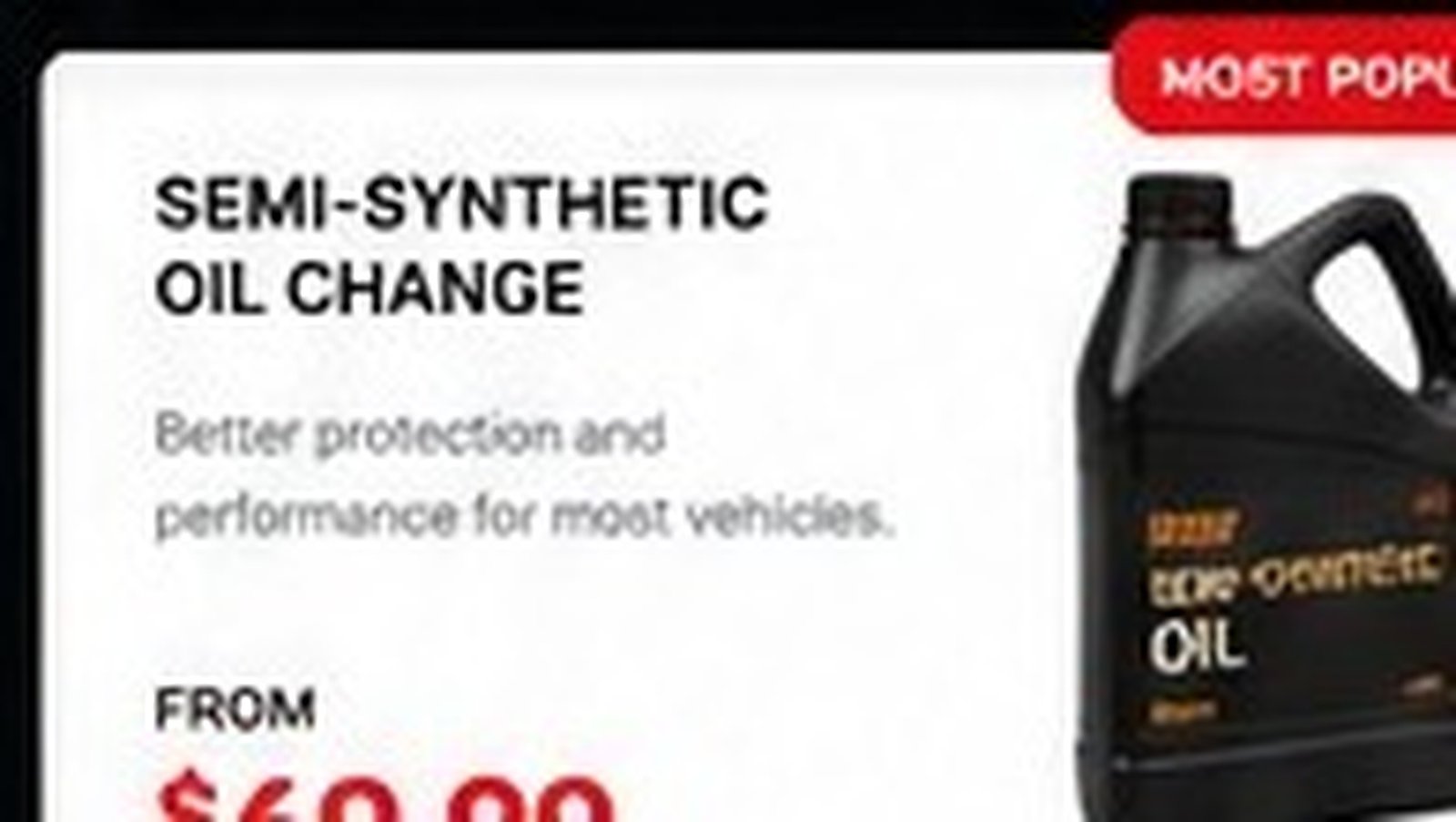 Semi synthetic oil